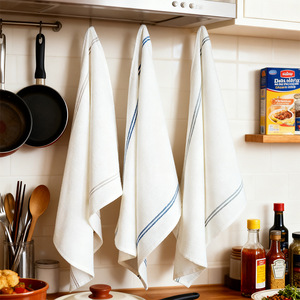 Essuie-tout de cuisine rectangulaire en coton rayé style nordique, 100% coton, pour usage domestique - Product Image 4