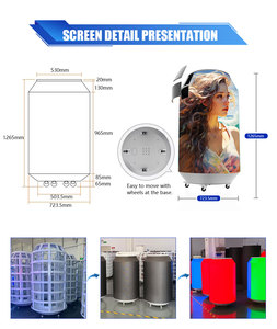 Toosen tampilan Video LED anggur kaleng Pop layar LED dalam dan luar ruangan cincin botol bir fleksibel-tarik tampilan LED melengkung - Product Image 4