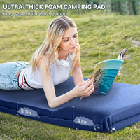 Matelas de camping auto-gonflant design moderne avec pompe intégrée, matelas pneumatique portable en éponge TPU pour l'extérieur et la maison