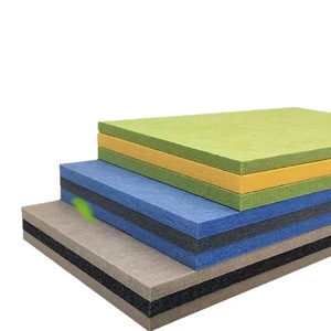 Cách âm vật liệu cách nhiệt sợi polyester Acoustic Bảng điều chỉnh tường trang trí âm thanh hấp thụ cảm thấy Bảng điều khiển cho âm nhạc phòng thu - Product Image 4