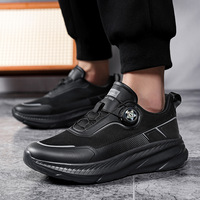 Chaussures de cuisine antidérapantes pour hommes - résistantes à l'eau et à l'huile, semelle EVA légère, pour restaurant, noires, sur mesure