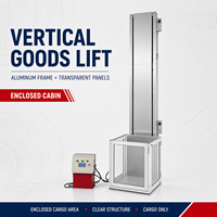 JYH - Petit élévateur hydraulique de haute qualité pour marchandises - Élévateur vertical extérieur - Capacité de 500 kg - Hauteur maximale de 9 m - Pour bâtiments à montage mural