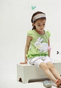 Vêtements pour enfants en gros, t-shirt princesse à manches courtes avec imprimé lapin pour filles, provenant d'un fournisseur chinois - Product Image 4