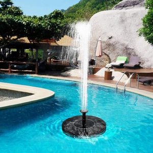 Pompa Air Mancur Tenaga Surya, Pompa Mandi Burung Air Mancur Tenaga Surya, Pompa Otomatis Mengambang dengan 6 Nozel & 4 Tabung Plastik, Air Mancur Tenaga Surya - Product Image 6