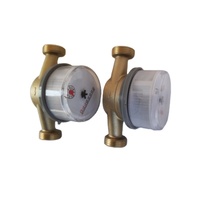 R160 DN 15 Medidor de agua mecánico de chorro único DN 20 Lector de medidor de agua de chorro único de latón con línea de pulso