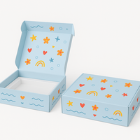 Boîtes en papier carton recyclables personnalisées emballage de boîte de produit expédition facile boîte postale personnalisée pliante