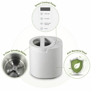 Compostador Eléctrico de Alimentos, Máquina de Compostaje para Encimera de Cocina, Contenedor de Compostaje Doméstico de 2.5L, Control de Olores, Fertilizante Rápido para el Hogar - Product Image 2