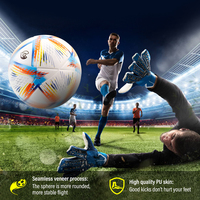 Meilleur Nouveau Ballon de Football Professionnel Personnalisable Taille 5 en Cuir PU de Haute Qualité pour la Vente en Gros