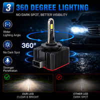 Ampoules de phares LED D1S D1R, luminosité 380 % supérieure, 6000 K, phares LED de voiture avec CANBUS intelligent, installation facile pour BMW E46