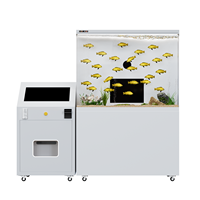 Mesin Photo Booth Ikan Mas Kustom dengan Akuarium Tertutup Sudut Tinggi dan Printer untuk Pusat Perbelanjaan, Objek Wisata, dan Acara