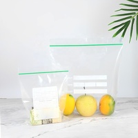 Sacs de conservation alimentaire réutilisables en plastique LDPE extra grands avec fermeture éclair, pour lait, compatibles congélateur, 30x40cm, emballage de cuisine, vente en gros