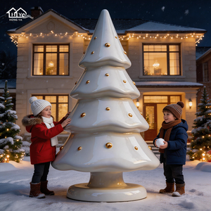 Escultura de Árbol de Navidad Personalizada de Alta Calidad, Estatua Grande y Duradera de Fibra de Vidrio, Adorno para Jardín, Centro Comercial, Decoración de Vestíbulo de Hotel - Product Image 5