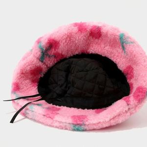 Sombrero de Pescador de Felpa con Estampado de Moda para Mujer, Novedad 2025, Cálido y Casual para Invierno - Product Image 4