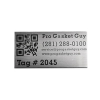 Grabado Láser de metal, placa de serie, código QR, código de barras, etiquetas de aluminio