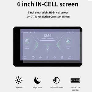 6-inch PND xe máy Carplay đài phát thanh với màn hình cảm ứng Android & USB/BT/wifi bao gồm MP3/MP4 người chơi & TV kết hợp - Product Image 5