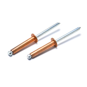 Vente chaude Fabricant chinois de rivets 4,8 mm 4 mm 3 mm Rivets aveugles en aluminium Rivets à tête bombée en <span class=keywords><strong>cuivre</strong></span> rouge - Product Image 1