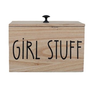 Caja de Almacenamiento de Madera Rectangular, de Madera Maciza, con Compartimentos, Organizador para Baño o Lavandería, Caja de Almacenamiento Decorativa - Product Image 2