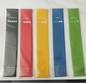 Bandas elásticas de resistencia de látex coloridas para ejercicios de entrenamiento de cadera y piernas - Product Image 1