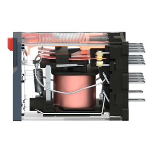 รีเลย์ขนาดเล็กแบบเสียบปลั๊ก รุ่น RXM4AB2E7 สำหรับงานอิเล็กโทรเมคานิคอล, 6A, 4CO แบบล็อคได้ ทดสอบกับ N, 48V AC - Product Image 3