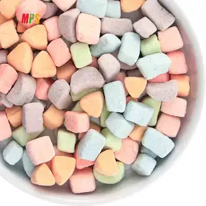 Toptan lal kurutulmuş Marshmallow kurutulmuş Mini tatlılar Marshmallow dondurularak kurutulmuş marshmalvileri