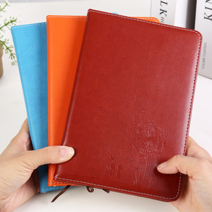 Leather Bound Embossed Notebook <b>A5</b> Business Office <b>Diary</b> Multi Color Stationery - Product Image 1