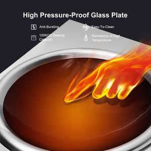 Kompor Induksi Listrik Wok dengan Kontrol Tombol Stainless Steel Komersial, 9 Tingkat Daya, Daya Tinggi 3500w, 220v - Product Image 4