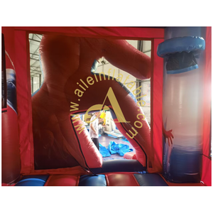 Spiderman gonfiabile combinato Cartoon Design gonfiabile gonfiabile castello gonfiabile con scivolo per bambini castello di salto per il noleggio del partito - Product Image 4