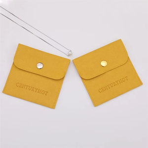 Custom con logo stampato piccolo sacchetto in microfibra di velluto scatola di gioielli scamosciati confezione regalo sacchetto con inserto per la visualizzazione di gioielli - Product Image 4