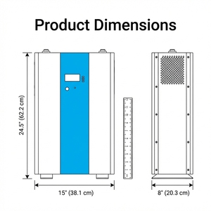 Wall Mounted 51.2V 200Ah 10kWh Solar <b>Battery</b> Powerwall for Home Energy Storage System Rcdf-hy-001 Ultra-long Deep Cycle Life of - Product Image 2