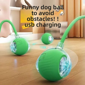 Jouet pour chat et chien avec balle en ABS à attacher à <span class=keywords><strong>la</strong></span> laisse, pour nettoyer les dents et garantir <span class=keywords><strong>la</strong></span> sécurité - Jouet <span class=keywords><strong>anti</strong></span>-ennui pour animaux de compagnie - Product Image 3