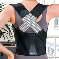 Correcteur de Posture Adulte pour Dos Bossu, Ceinture de Correction d'Épaules, Belle Posture Droite, Gilet de Soutien Lombaire