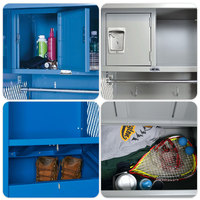 Casier scolaire, casier de vestiaire de football, casier sécurisé, armoire métallique en acier, boîte de rangement pour employés, ouvriers, entrepôt, bureau