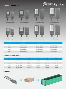 การออกแบบใหม่แขนโยกกําลังเต็มรับประกัน 3 ปี 50W 100W 150W 200W ไฟถนน LED