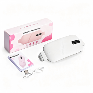 Ceinture chauffante menstruelle rechargeable sans fil, masseur abdominal chauffant, sangle élastique réglable pour soulager les crampes menstruelles et les douleurs dorsales - Product Image 5