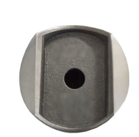 Adaptateur de rampe d'escalier en acier inoxydable SS316L finition noire, tube de 33,7 mm, pour accrochage de rampe en verre, accessoires d'escalier