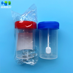 Hanheng 5ml 30ml 100ml 120ml y tế dùng một lần vô trùng nước tiểu cup và phân Mẫu <span class=keywords><strong>container</strong></span> Mẫu cup với muỗng cho phòng thí nghiệm - Product Image 2
