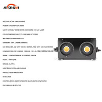 2x100W Lampu Sorot LED COB Putih untuk Disko, Pesta, DJ, IP65 Tahan Air, DMX512 RGBW Beam 2 Mata COB Par Light untuk Lampu Panggung