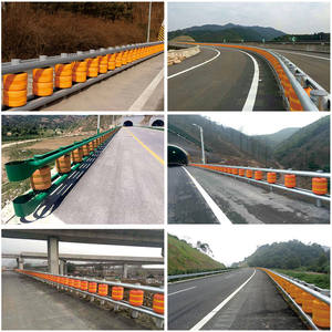 Expressway rotatif seau garde-corps EVA réfléchissant tambour rotatif route garde-corps nouveau Type de roulement seau garde-corps - Product Image 6