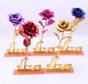 QSLHC852 Vente en gros de rose dorée 24 carats avec boîte cadeau pour la Saint-Valentin - Product Image 3