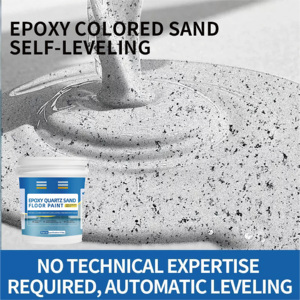 Innovative Epoxy Colored Sand Floor Paint Marble Pattern Self-Leveling Water <b>Alkali</b> Resistant 5 Year Warranty Warehouse Bathroom - Product Image 4