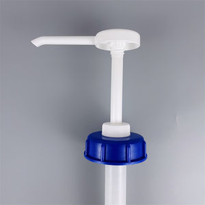 Pompe distributrice <span class=keywords><strong>de</strong></span> <span class=keywords><strong>sirop</strong></span> <span class=keywords><strong>de</strong></span> <span class=keywords><strong>miel</strong></span> à longue buse, 52/400, 53/400, 30ml, fermeture bleue personnalisée, café PP <span class=keywords><strong>de</strong></span> qualité alimentaire - Product Image 6