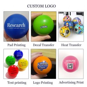 Hot Sale Pressure-relief Toy Printed Logo 6.3cm Personalized PU Stress <b>Ball</b> Custom Logo <b>Squeeze</b> Stress Round Shape PU Toy <b>Balls</b> - Product Image 4
