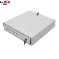 Tiroir-caisse LAS-335 pour terminaux de point de vente commerciaux - Interface RJ45, écran tactile, garantie 1 an, noir/blanc