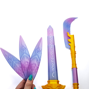 ของเล่นดาบการ์ตูน Telescopic KPop Demon Hunters Zoey  แบบยืดหดได้  ผลิตจากพลาสติก PLA  เป็นมิตรกับสิ่งแวดล้อม สำหรับทุกเพศทุกวัย - Product Image 5