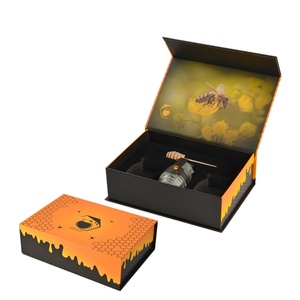 Custom Matte Magnetic Closure <b>Gift</b> <b>Boxes</b> Packaging Luxury Foldable Magnetic Box for Honey - Product Image 1