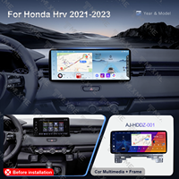 Autoradio Android pour Honda HR-V 2021-2023 LHD, cadre d'installation autoradio, Carplay, navigation GPS, RAM 4 Go, 6 Go, 8 Go