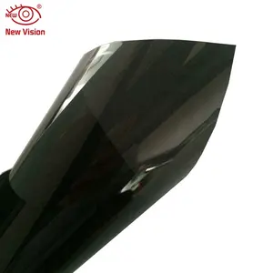 Visión unidireccional plata negro titanio espejo lámina reflectante Protección de Privacidad decoración edificio vidrio ventana tinte película Solar