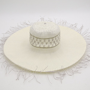 Shw218 giấy rơm rộng vành cảm thấy mũ nón cơ thể bangora cơ thể - Product Image 2