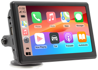 Lecteur multimédia vidéo portable pour voiture X500W 7 pouces, CarPlay sans fil, Android Auto, Bluetooth, lecteur MP3/MP4, DVR, aide au recul
