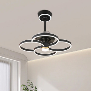 Pha Lê Đèn Chùm BLDC Quạt Trần Đèn Thông Gió De Techo Có Thể Thu Vào Hiện Đại Quạt Trần Với Ánh Sáng Và Điều Khiển Từ Xa - Product Image 3